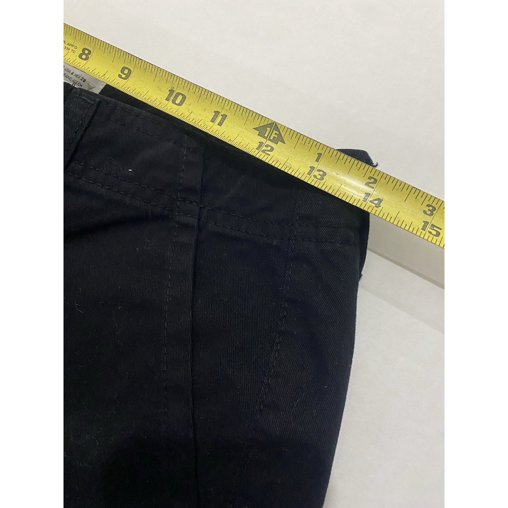 Zara Womens Black High Rise Relaxed Fit Straight Leg Cargo Pants Jeans Size 6 - Picture 4 of 5